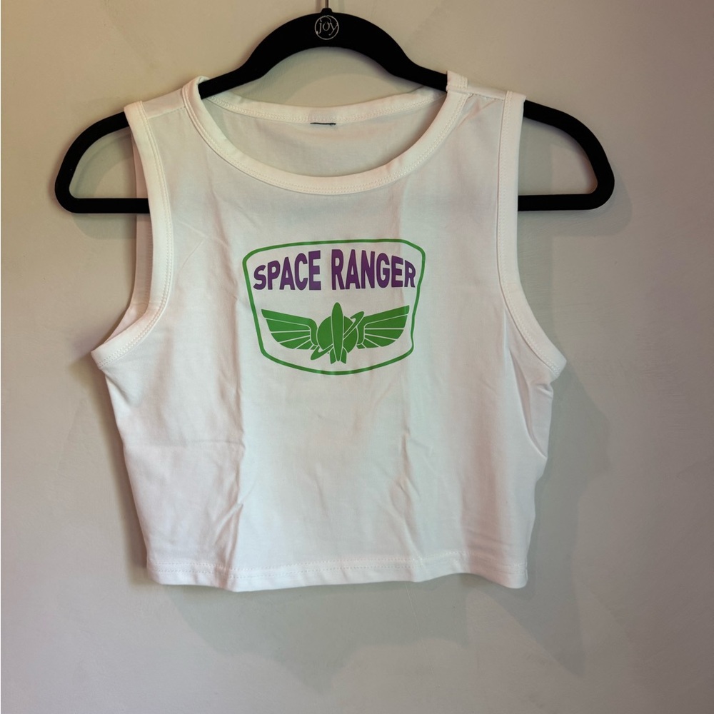 NEW Disney Buzz Lightyear Space Ranger Cropped Tank
